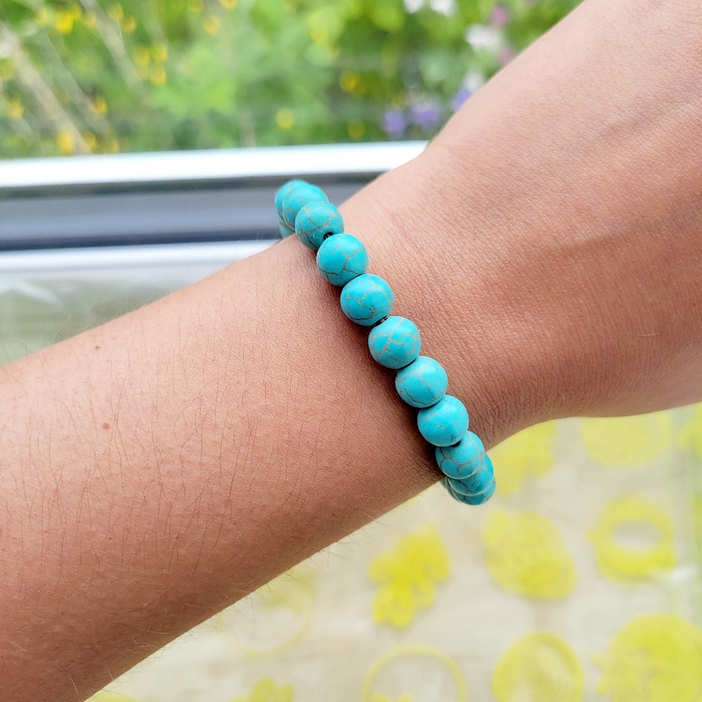 Classic Blue Beaded Bracelet